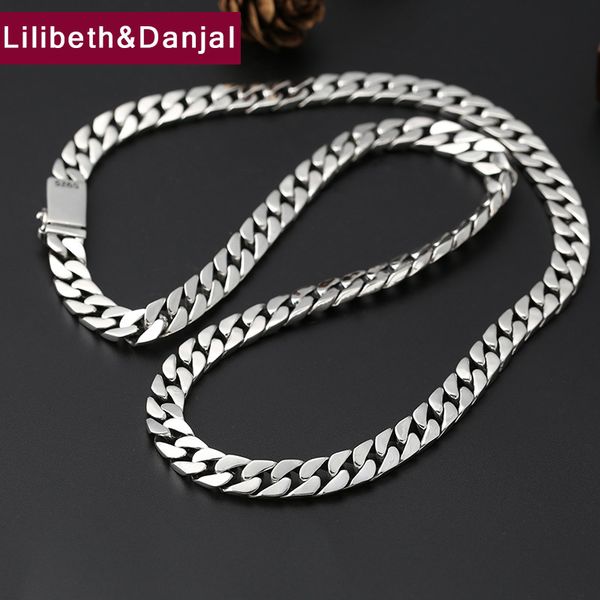 

hippop initial fashion 8mm thick africa necklace pendant 100% 925 sterling silver men friend chain necklace jewelry 2019 n3