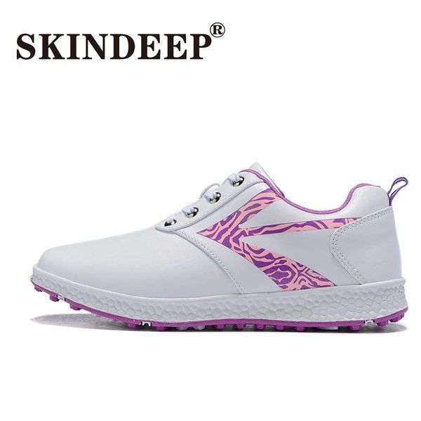 

skindeep woman fashion breathable lightweight casual sneakers golf shoes, Black