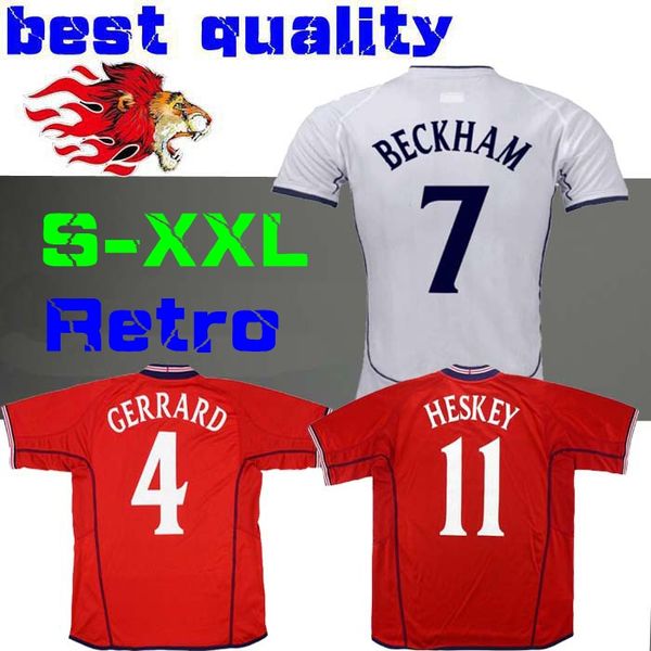 

retro world cup 2002 england soccer jersey home away football shirt gerrard lampard scholes owen red, Black;yellow