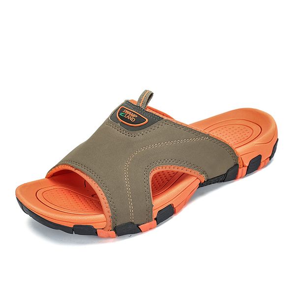 

fashion shoes men summer beach slippers breathable slides casual shoes outdoor mens flip flops anti-skid clogs zapatos hombre, Blue;gray