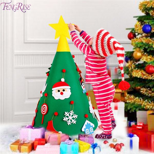 

fengrise artificial christmas tree decorations felt christmas tree ornaments decoration for home 2018