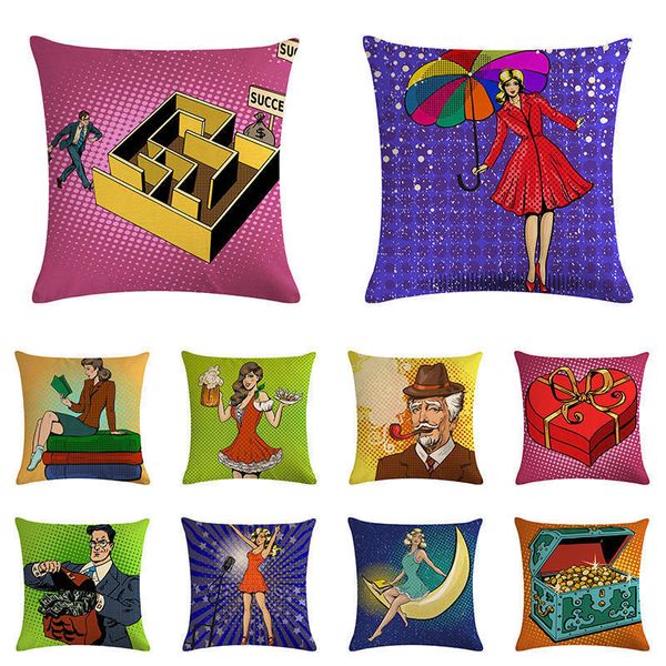 

новая подушка homecar декор pillowcase люди подушки главная декоративные подушки обложка housse de coussin zy1042