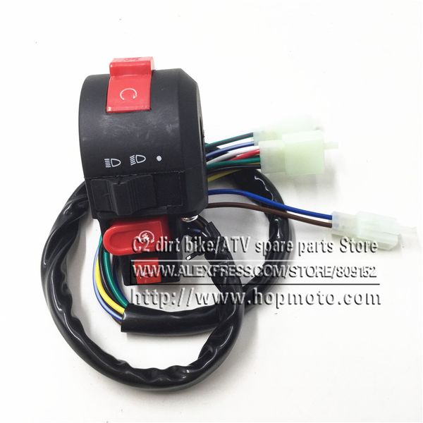 

atv motorcycle 4 function 110-250cc kill switch electric start the distance light and horn spare parts