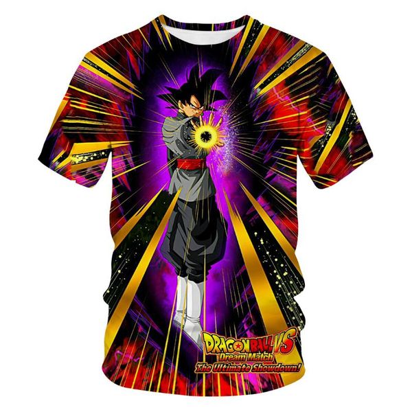 

фабрика оптовая взрыв sun wukong мультфильм аниме 3dt рубашка мужская с коротким рукавом thb-01, White;black