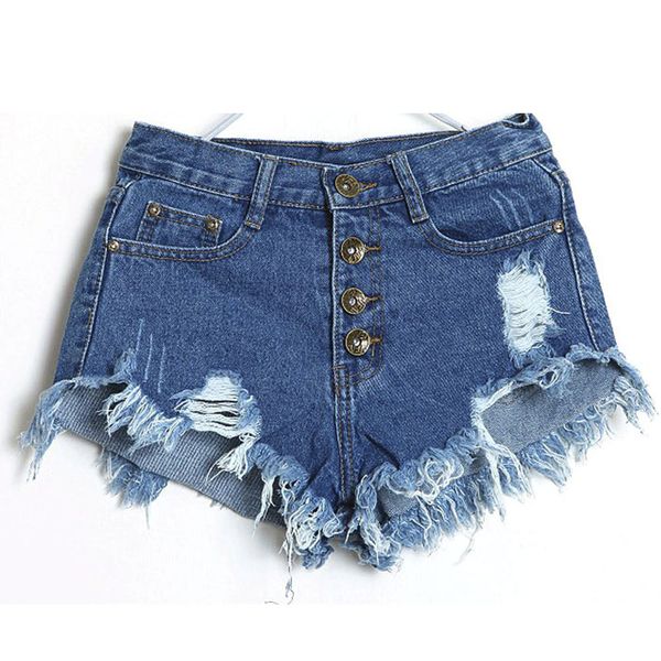 

women's fashion brand vintage tassel rivet ripped high waisted short jeans punk woman denim shorts calzones mujer, White;black