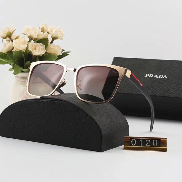 

designer sunglasses luxury sunglasses designer glass for mens womens adumbral glasses uv400 brand p0120 6 colors with box, White;black