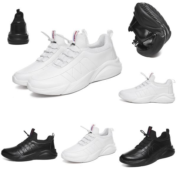 

fashion running shoes for men women triple black white leather platform sports sneakers mens trainers homemade brand made in china, White;red