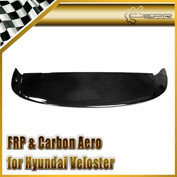 

car-styling frp fiberglass d-style rear spoiler fiber glass trunk wing for hyundai veloster non turbo (need turbo brake lights