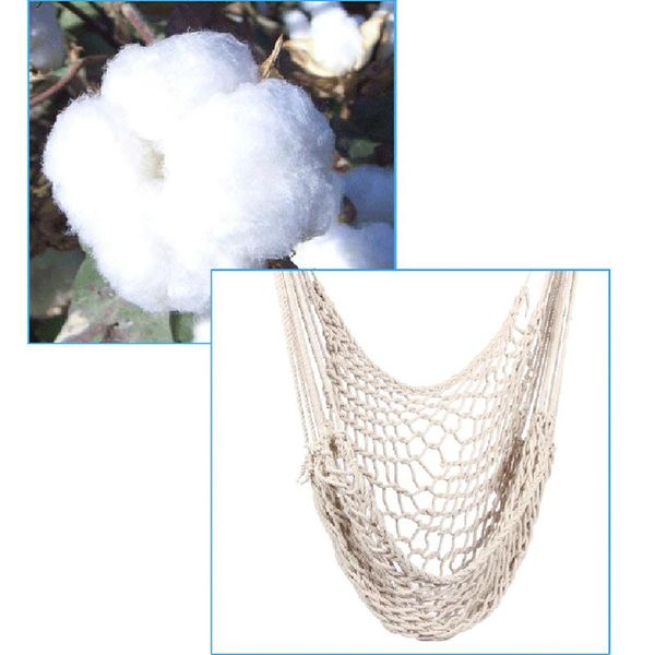 

handmade hanging cotton rope hammock chair patio porch bedroom backyard indoor outdoor swing chair seat