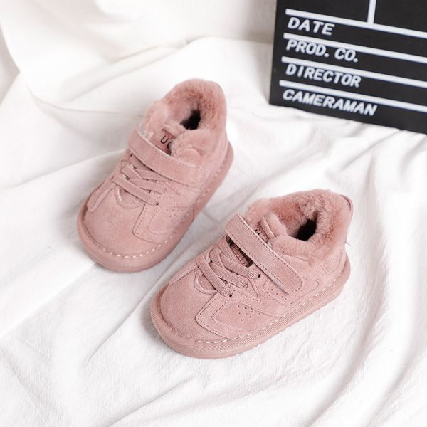 

детские ходунки первые в зима снегоступы плюш внутри короткие сапоги противоскользящим tpr единственным комфортным безопасным для детской sx, Black;grey