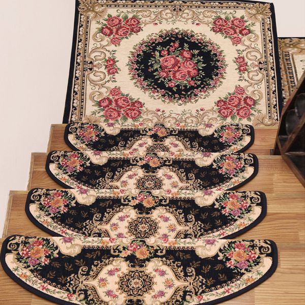 

european carpet stair tread mat step staircase floor mat protection cover pads