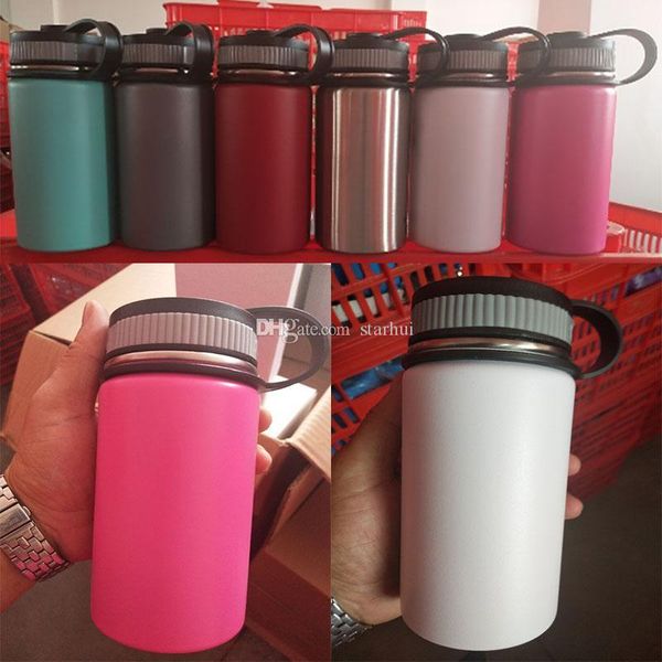 

vacuum water bottle 12oz insulated stainless steel water bottle wide mouth travel water bottles mug travel cup wx9-700