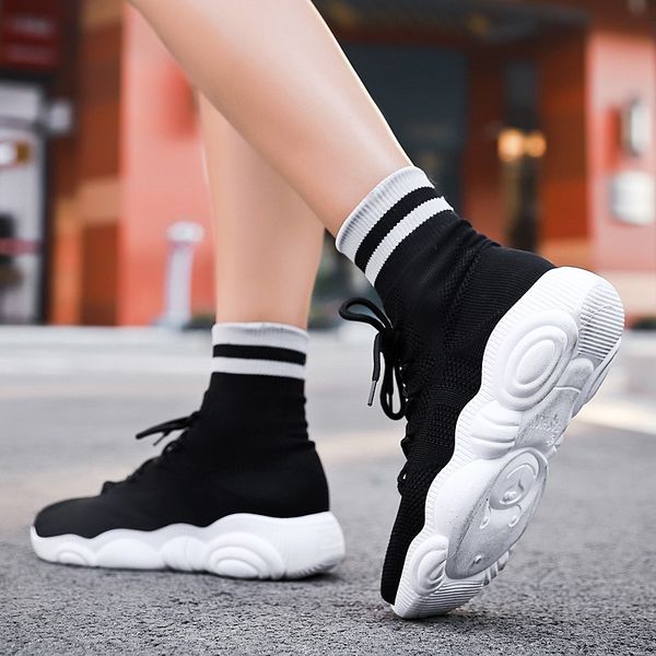 

women sock sneakers 2019 new sport running shoes light trainers comfortable soft pink girl zapatillas deporte mujer -05