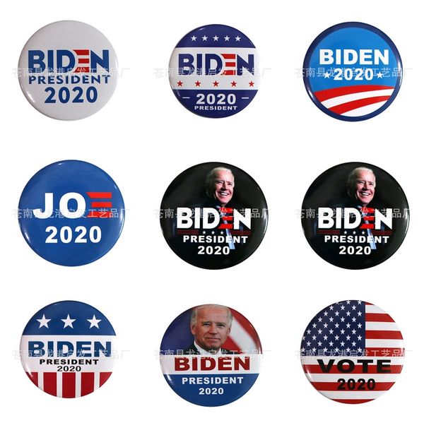 

biden brooch american patriotic republican election diamond pin biden election commemorative biden badge wy1155 #316, Silver