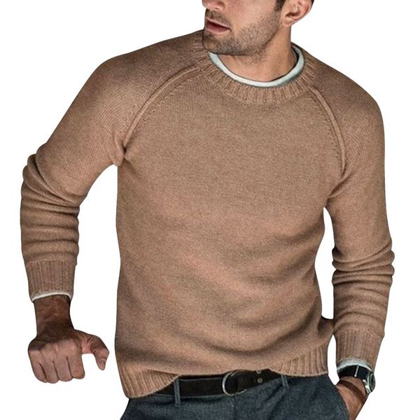 

sfit men wool knitted sweaters warm o neck pull knitwear winter clothes casual tricot jumper pullovers sweater homme, White;black