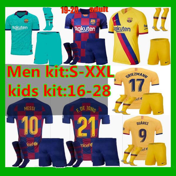 

Kid kit 2019 barcelona occer jer ey champion 19 20 me i griezmann de jong uarez malcom coutinho football hirt