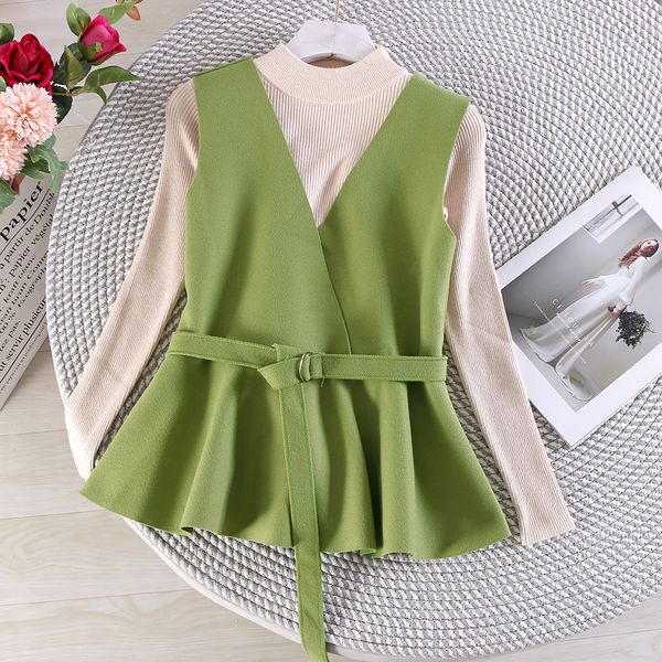 

two pieces set autumn blouses women sets, White