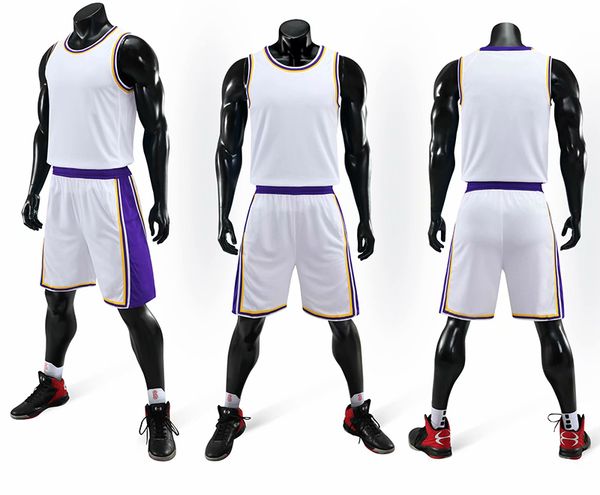 

discount men training basketball sets with shorts uniforms reversible basketball jerseys for that home and away look kits sports a17-6, Blue;black
