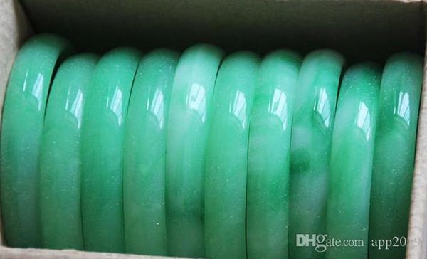 

lot jewelry 10pcs jade green gemstone vintage bracelets bangle charm, Black