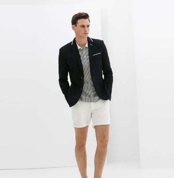

2020 black mens blazer jacket slim fit tuxedo short white man suit with pants terno masculino mens summer groom wear suits sets, White;black