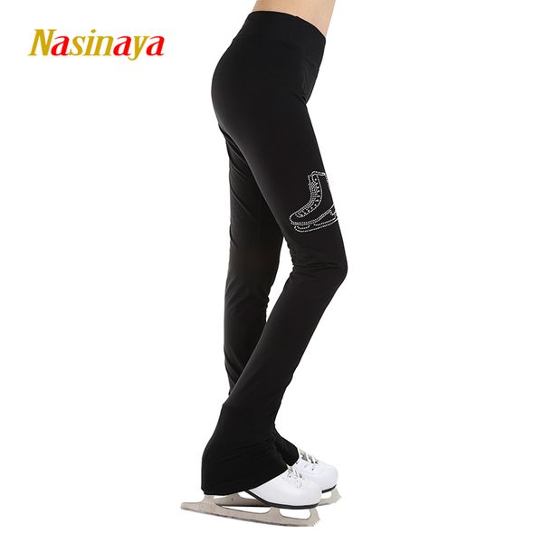 

customized figure skating pants long trousers for girl women training competition patinaje ice skating warm fleece gymnastics 20