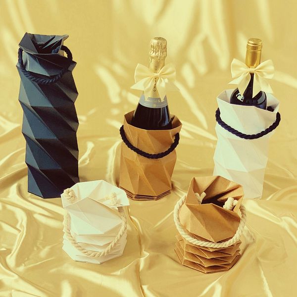 

складной винный мешок моды импортированных высококачественное красное и белое шампанское игристое вино портативный подарочная коробка хранен