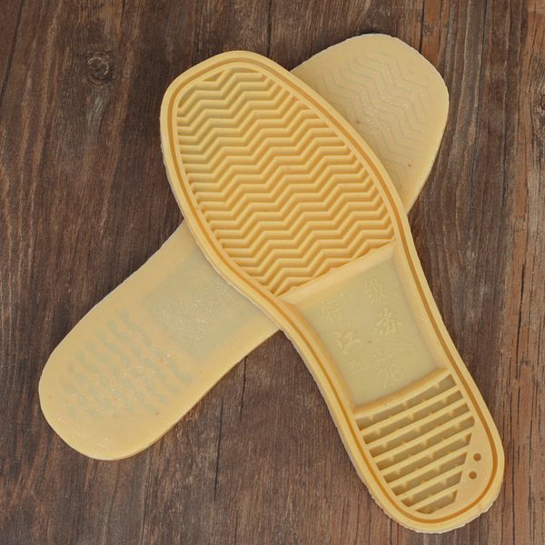 

special offer ultra-thin soles handmade soles beef ribs slippers bottom non-slip wear-resistant oxford slab single sole, Black