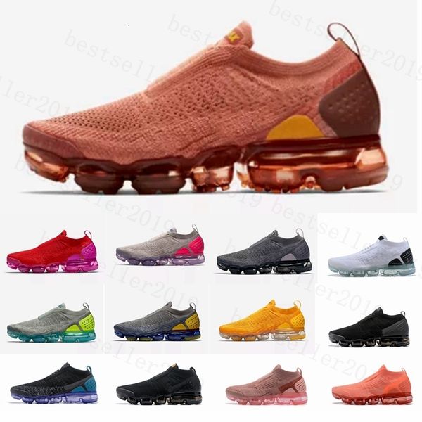 

moc 2 2.0 fk вязаная подушка кроссовки laceless university красный тройной черный белый женщины мужские дизайнерские кроссовки trainers des