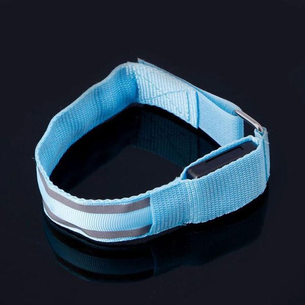 

led spot reflective armband reflective led light arm armband strap safety belt for night running cycling