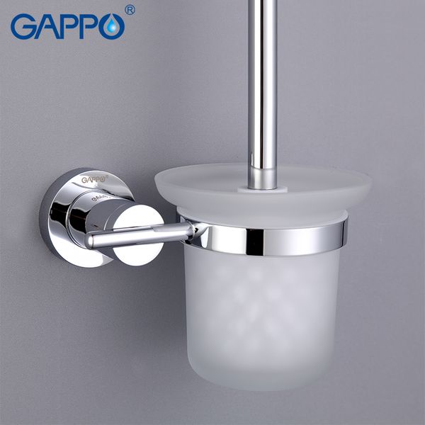 

gappo zinc-alloy bathroom toilet brush holders brass glass cups holders wall bathroom hardware accessories wall-mounted