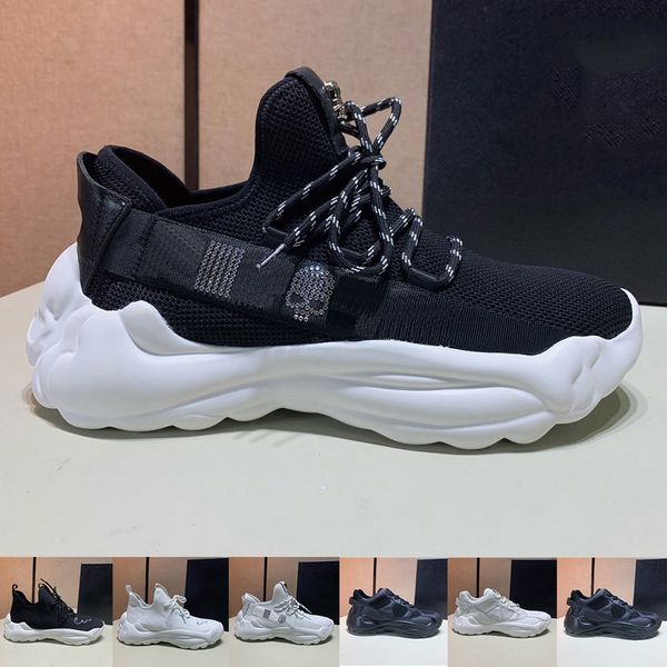 

designer shoes men pp skull mens sneakers casual shoe runner super champ phantom kick runner skull trainers, Black
