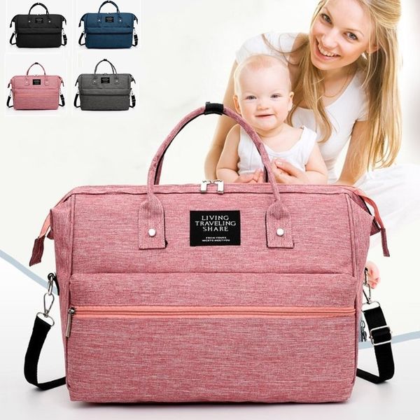 

mommy package single shoulder large capacity baby diaper nappy feeding bottle wetbag maternity mummy stroller wet zipper bag