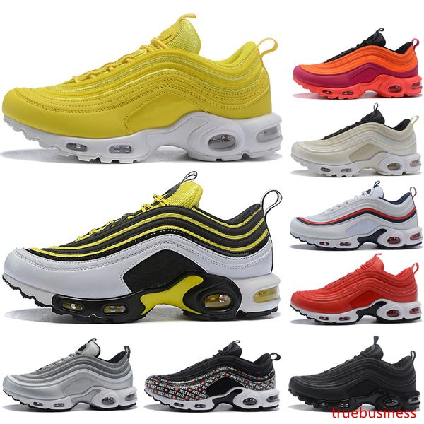 

2019 new designer plus tn triple white black pink running shoes og metallic gold silver bullet mens trainers s women sports sneakers