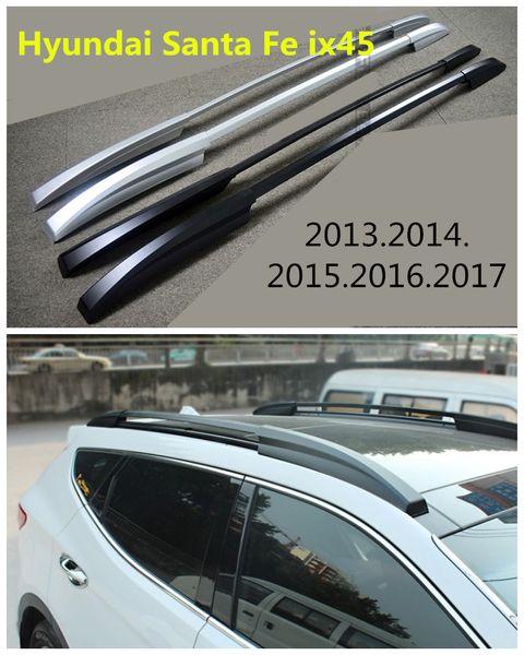 

auto roof racks luggage rack for hyundai santa fe ix45 2013.2014.2015.2016.2017 aluminium car accessories