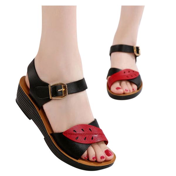 

sagace casual sandals women soft soft bottom lazy shoes for maternity summer shoes casual outside ladies sandals, Black