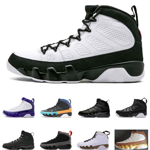 

2019 новый 9s баскетбольная обувь дизайнер кроссовки мечта это сделать черный белый антрацит разводят лейкерс pe спортивные тренеры размер 4