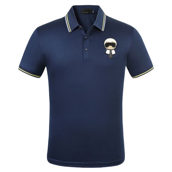 

2020 solid polo shirt men luxury polo shirts short sleeve cotton polos for boys brand designer polo shirts men, White;black