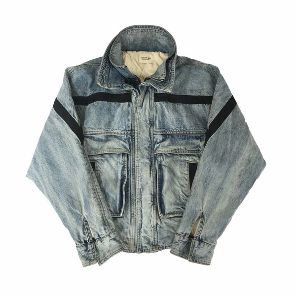 padded denim jacket womens