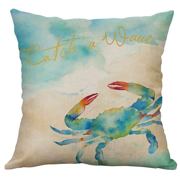 

marine life coral sea turtle seahorse whale ocs cushion cover pillow cover