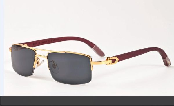 

оптовая продажа-2017 белый рог буйвола очки мужчины деревянные солнцезащитные очки oculos de sol masculino бамбуковые солнцезащитные очки же, White;black