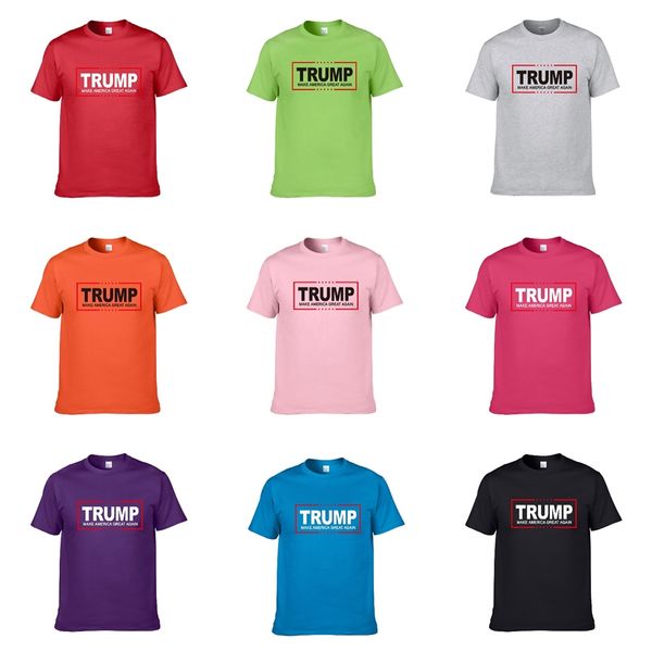 

оптовые мужчины 2020 летних мужского дизайнерские футболки trump европейского стиль velvet трамп t-shirt шея хлопок с коротким рукавом мужск, White;black