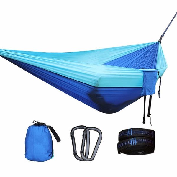

new portable parachute hammock camping garden hunting leisure hamac travel double person hamak swing bed outdoor hamac
