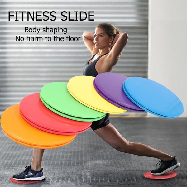 

men's women's six colors fitness training sliding disk1pair fitness glide plate sports sliding disc pad general coordination mat