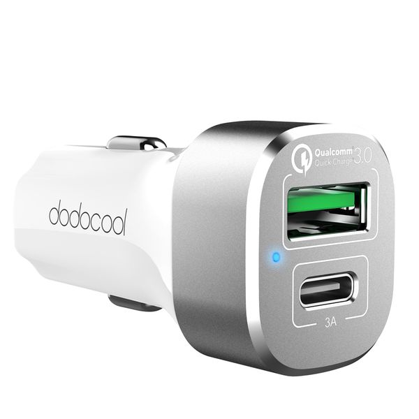 

2-port car charger with quick charge 3.0 and usb-c output charging port for lg g5 / htc one a9 / mi 5 letv le max pro