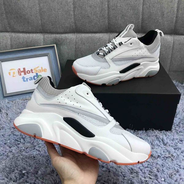 

calfskin trainers 3d reflective b22 sneakers men women casual shoes 2020 new b22 trainers luxury valentines day gift box included