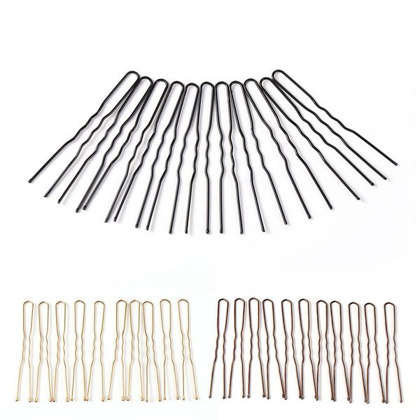 

20pcs/lot u shaped hair clips bobby pins hairpins metal barrettes hairgrips hair styling accessories black sliver gold coffee