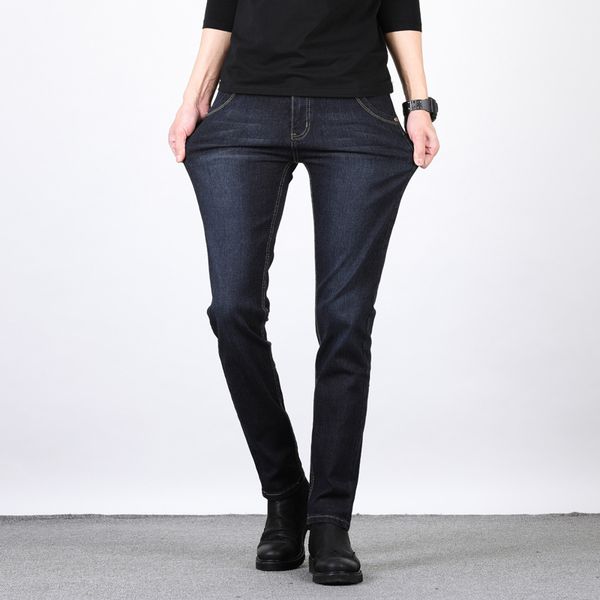 

2019 elasticity jeans men's jeans men's small store supply of goods ultra low-cost quality classic selling, Blue