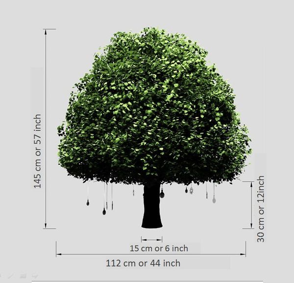 

production cost of sample lote tree height 1.45 meters rotatable