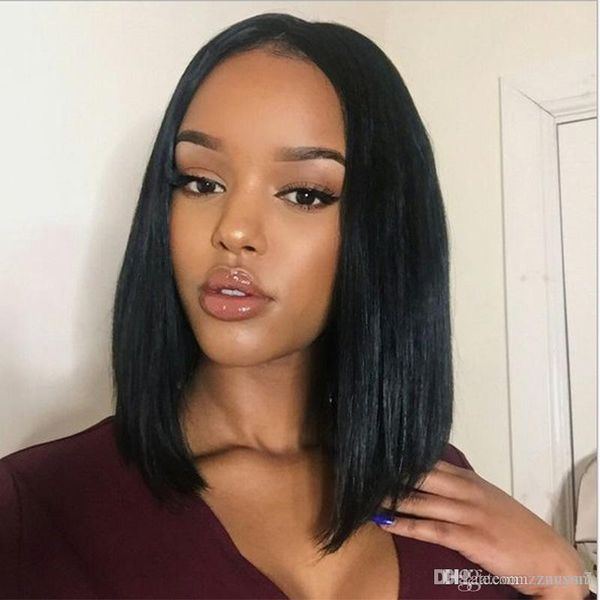 European And American Wigs Women S Long Straight Hair Black