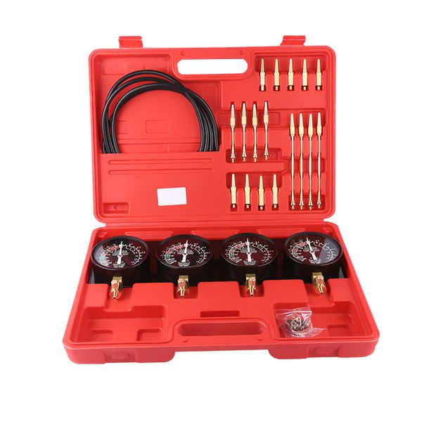 

professional fuel vacuum carburetor synchronizer set 4 gauges tool kit for motorcycle car carb balancer sync gauge set with case